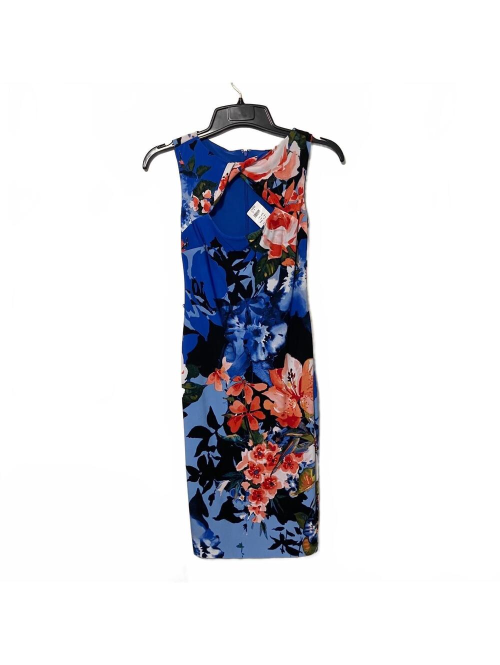Caché Floral Slimming Whimsigoth 2010's Floral Tropical Dress Small-New $148